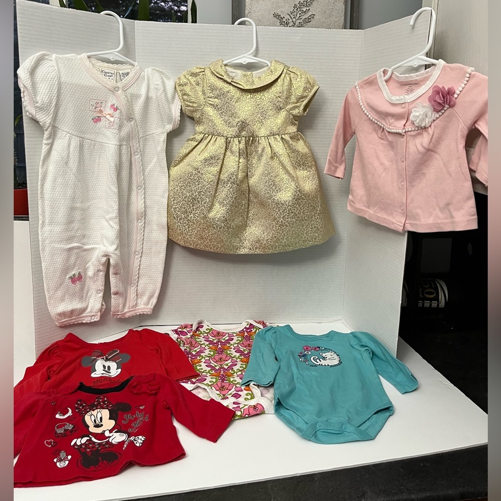 Group of designer brand baby girl clothes. Excellent condition Size 3-6M